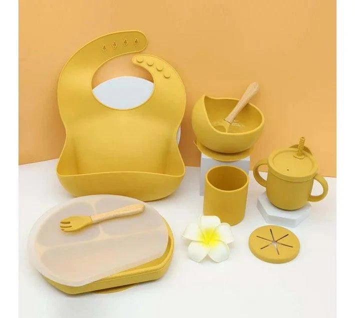 9pc Silicone Baby Feeding Set