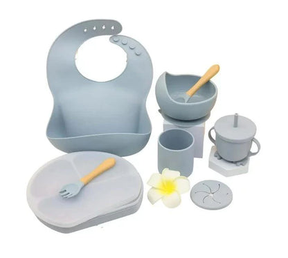 9pc Silicone Baby Feeding Set