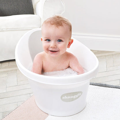 Shnuggle Baby Bath | Newborn baby bath Support with Bum Bump | Compact Bathtub for babies | Bath Seat Suitable from Birth