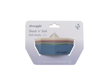 Shnuggle Stack 'n' Sail Silicone Boats