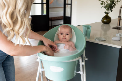 Shnuggle Baby Bath | Newborn baby bath Support with Bum Bump | Compact Bathtub for babies | Bath Seat Suitable from Birth