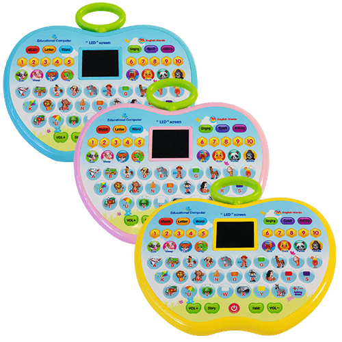 Apple Shaped Educational LED Pad with Alphabets, Words, Sounds and Numbers