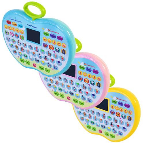 Apple Shaped Educational LED Pad with Alphabets, Words, Sounds and Numbers