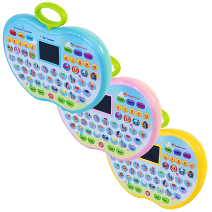 Apple Shaped Educational LED Pad with Alphabets, Words, Sounds and Numbers