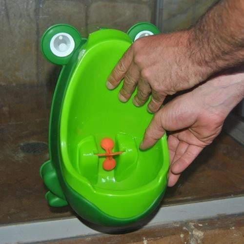 Blue/Orange Easy-Peesy Toddler Froggy Urinal for Boys