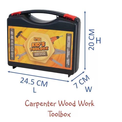 Carpenter Wood Work Toy Toolbox