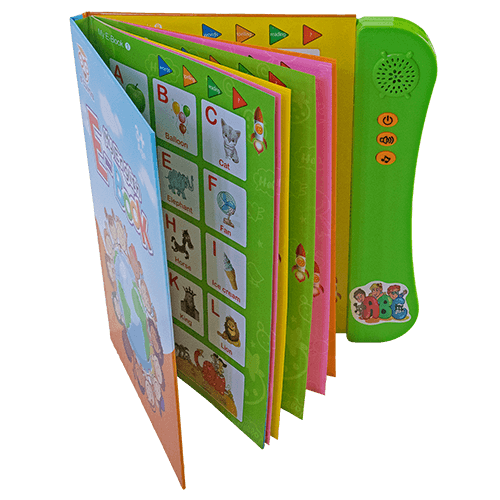 Early Learning Educational E- Book with Sounds, Alphabets, Shapes & Animals